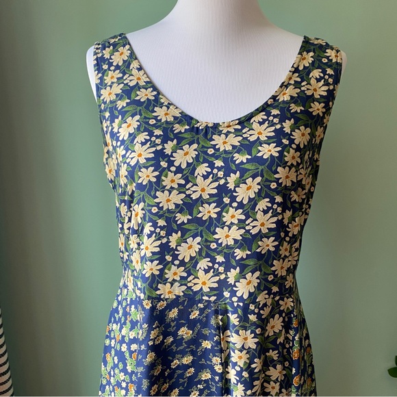 Vintage Aeropostale Y2K 90s flower power Hippie Maxi Dress Floral Dainty Floral - Picture 3 of 5
